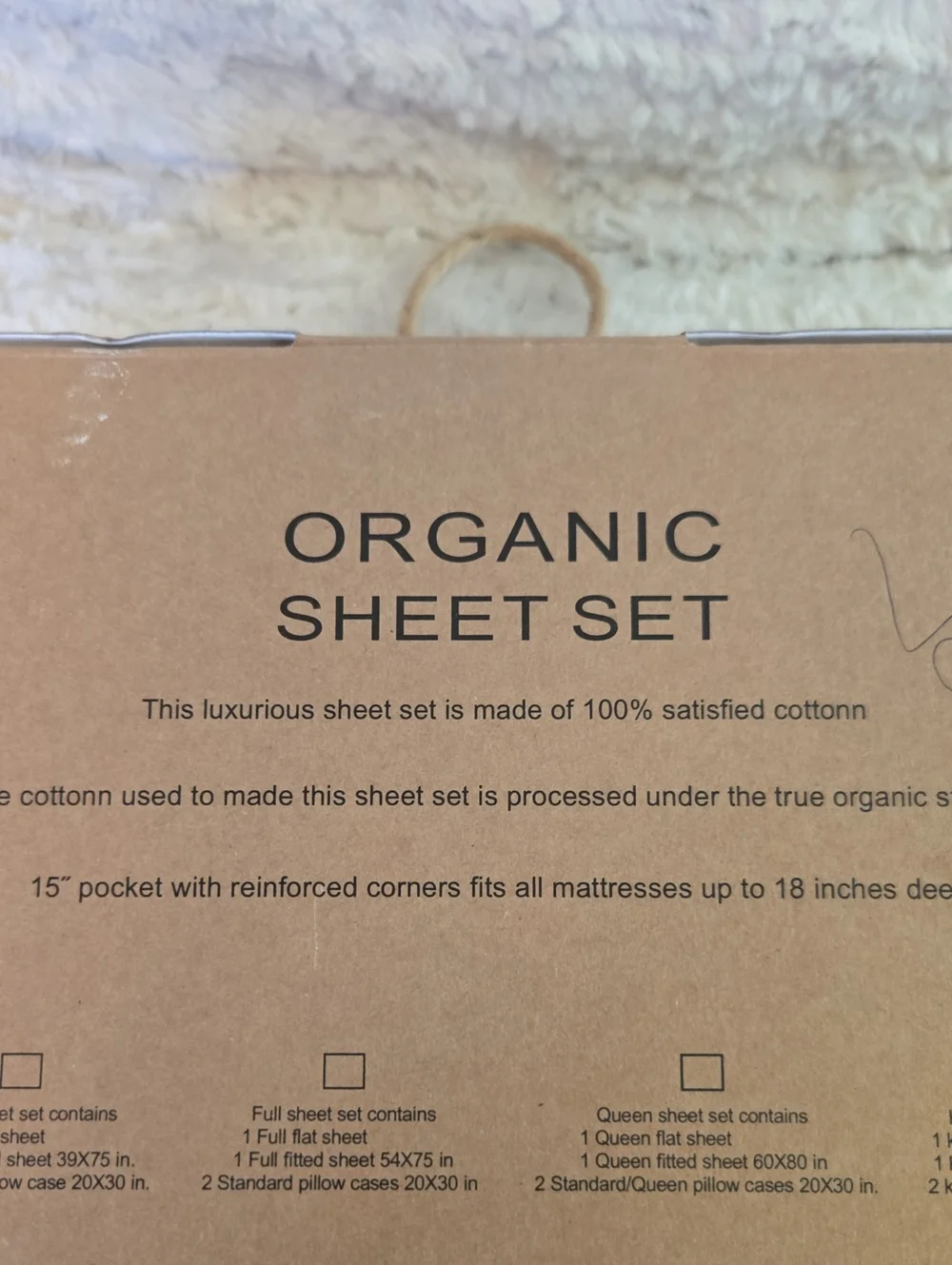 Tree Organic Floral King Sheet Set - White with Pink, Purple & Green